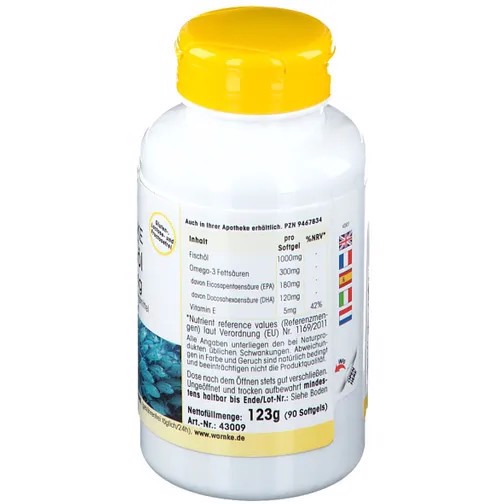 Dầu Cá Warnke Fischol 1000g 43009 - 30% Axit Béo Omega-3 (EPA và DHA) 4