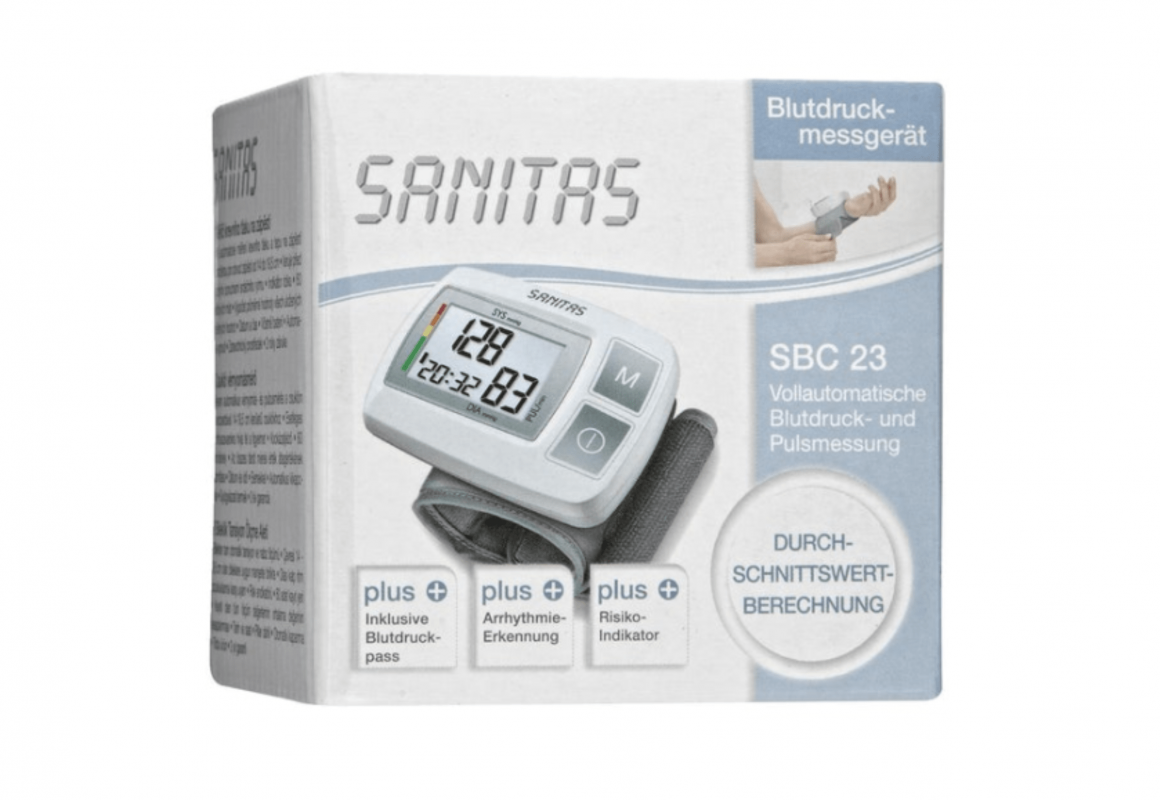 Máy đo huyết áp cổ tay điện tử SANITAS SBC23 4