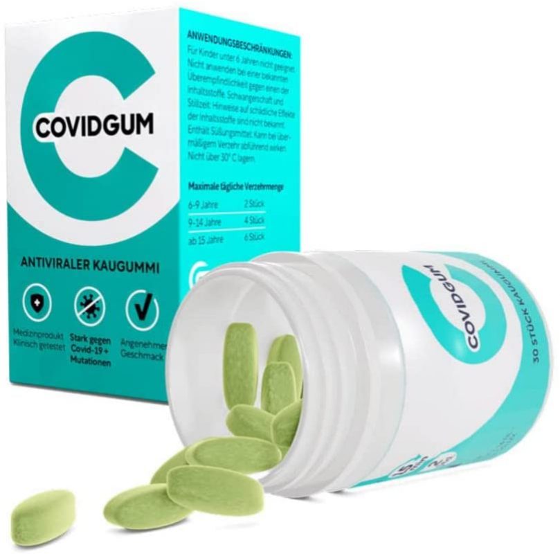 Viên nhai CovidGum kháng Virus -CovidGum der antivirale Kaugummi 2