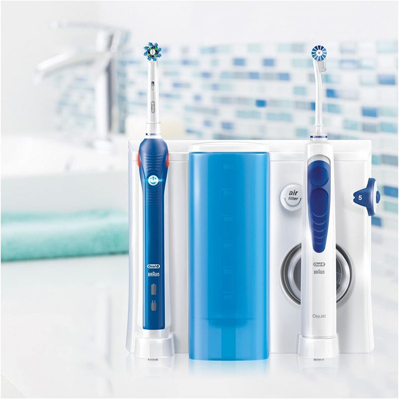 Bộ tích hợp Tăm nước Oral B Oxyjet và Bàn chải đánh răng điện Oral B Smart 5000 kết nối Bluetooth
