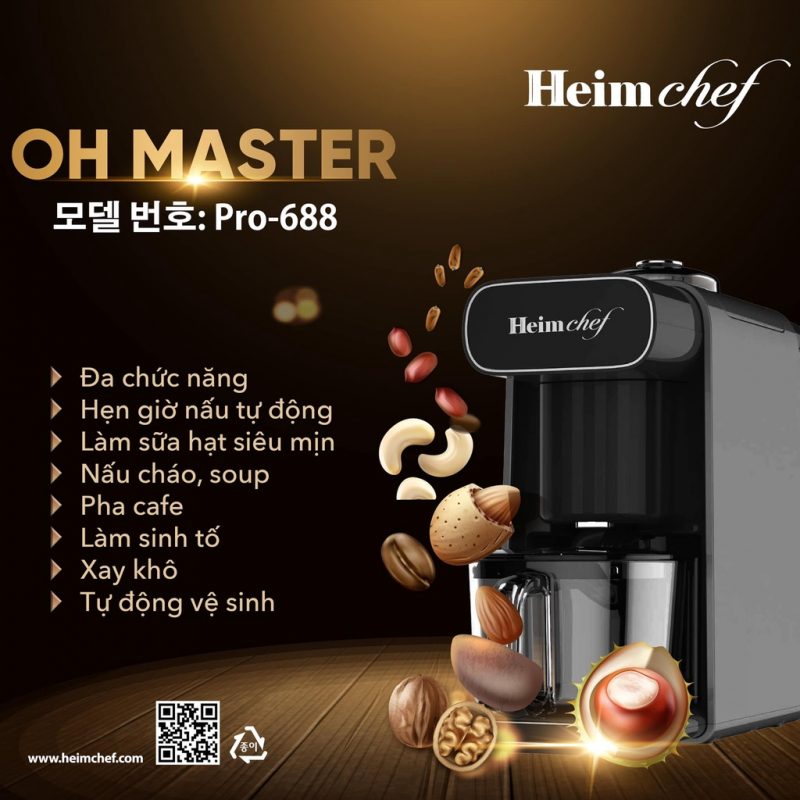 Máy làm sữa hạt Heimchef Oh Master Pro-688 2