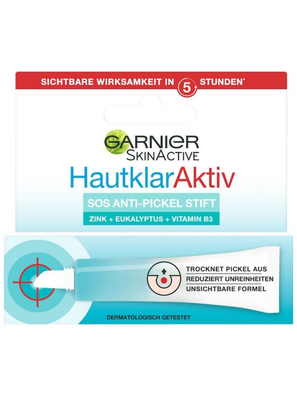 Gel Trị Mụn Khẩn Cấp Garnier Hautklar SOS Anti Pickel Stift, 10 ml2
