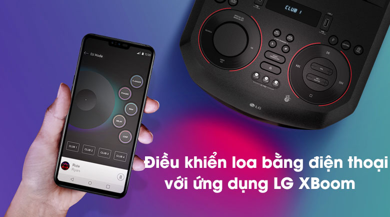Loa Karaoke Bluetooth LG XBOOM RN5 Party Strobe 300W 6