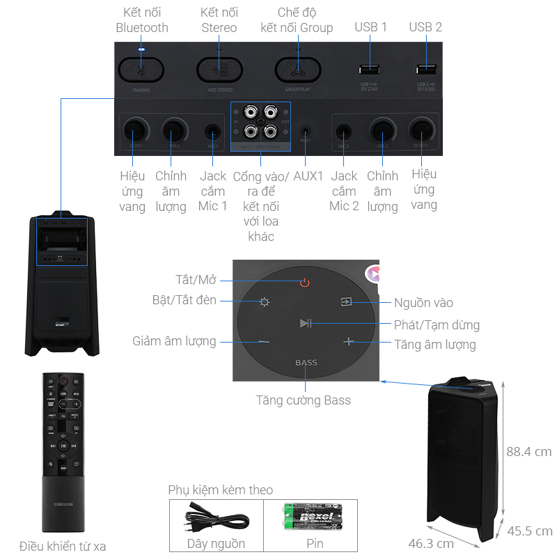 Loa Tháp Samsung MX-T70/XV Bass Booster 5