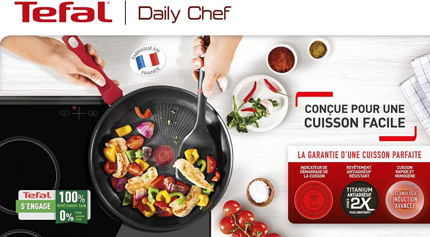 Quánh Tefal Daily Chef 16 cm (1,5 l) màu đỏ 2
