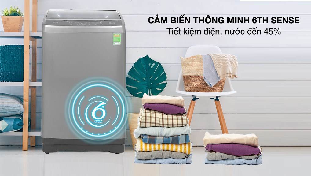 Máy giặt lồng đứng Whirlpool VWVD9502FG STAINCLEAN 9.5KG XÁM TĐ TRỰC TIẾP DD 4