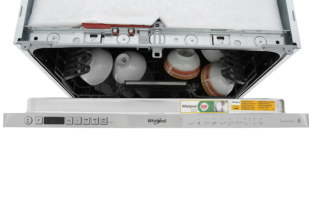 Máy rửa bát âm tủ toàn phần Whirlpool WIO3T133P 14 Bộ Trắng 5