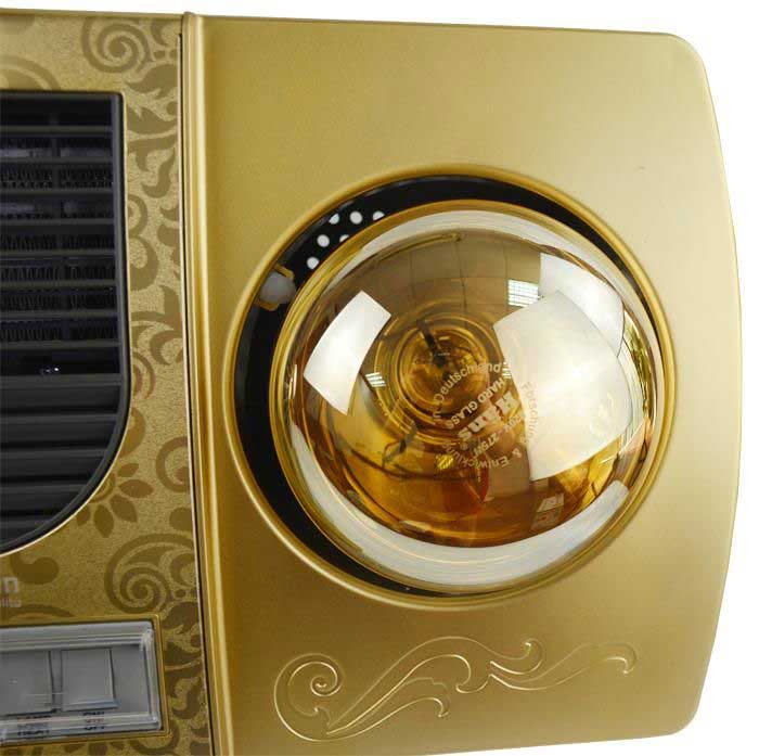 Đèn sưởi nhà tắm treo tường KOTTMANN K2B-HW-G (2 bóng vàng kèm thổi nóng) 3