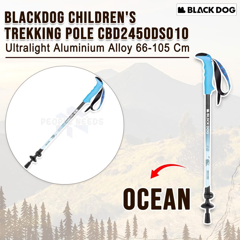 Gậy Đi Bộ Leo Núi Trẻ Em BLACKDOG CBD2450DS010 Blue