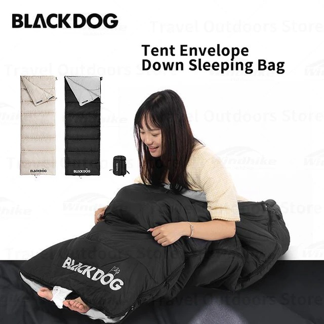 Túi ngủ đơn cắm trại BLACKDOG BD-SD002 T175 1.75kg khaki right zipper 