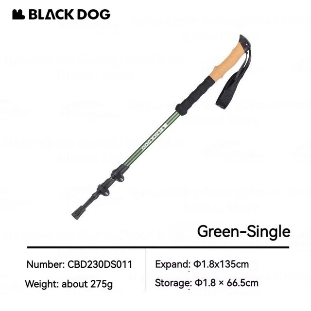 Gậy Đi Bộ Đường Dài BLACKDOG CBD230DS011 Green (single)