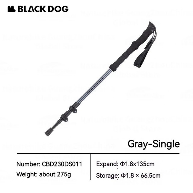 Gậy Đi Bộ Đường Dài BLACKDOG CBD230DS011 Grey (single)