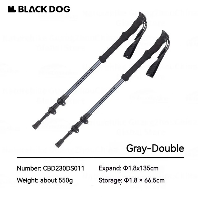 Gậy Đi Bộ Đường Dài BLACKDOG CBD230DS011 Grey (Double)