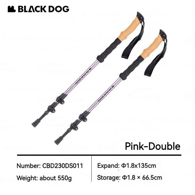 Gậy Đi Bộ Đường Dài BLACKDOG CBD230DS011 Pink (Double)