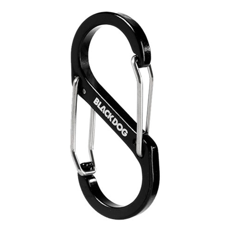 Bộ 4 Móc Carabiner Chữ S BLACKDOG BD-ZPPJ003 Black (4pcs)