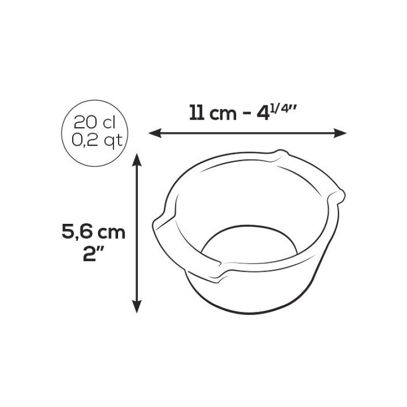 Cặp Khuôn Nướng Ramekin Peugeot Appolia 61883 Ø 11cm Màu Đen Satin