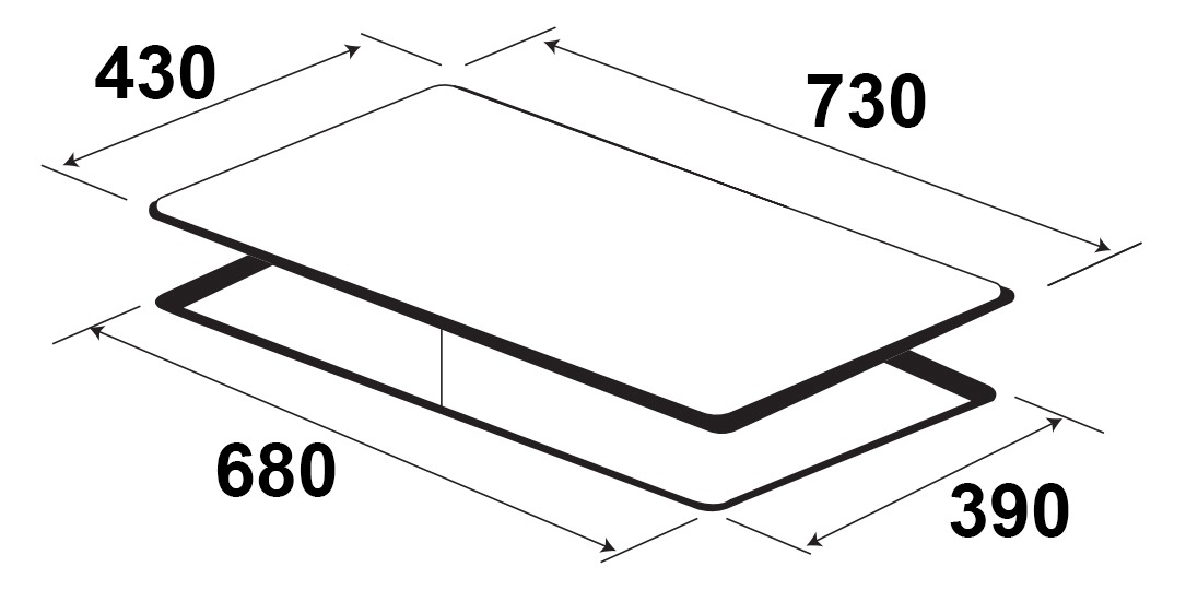 Bếp từ đôi KAFF KF-808IH kết hợp hồng ngoại