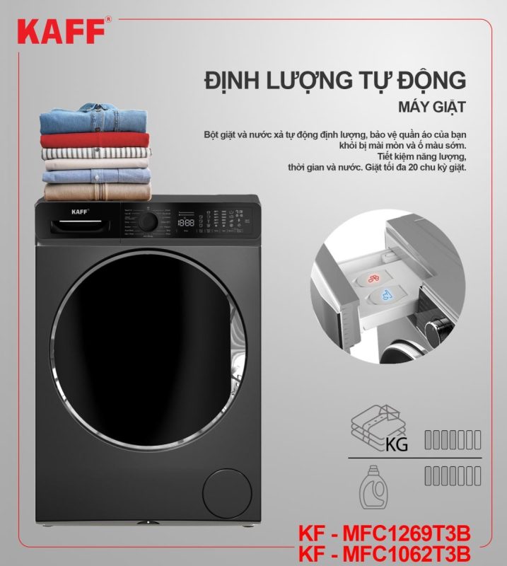 Máy giặt lồng ngang KAFF KF-MFC1062T3B 10Kg