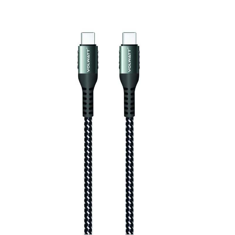 Cáp sạc siêu nhanh và truyền dữ liệu tốc độ cao Volwatt GE-031-CC 240W Type-C to Type-C Cable