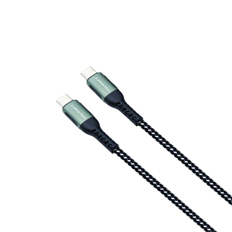 Cáp sạc siêu nhanh và truyền dữ liệu tốc độ cao Volwatt GE-031-CC 240W Type-C to Type-C Cable