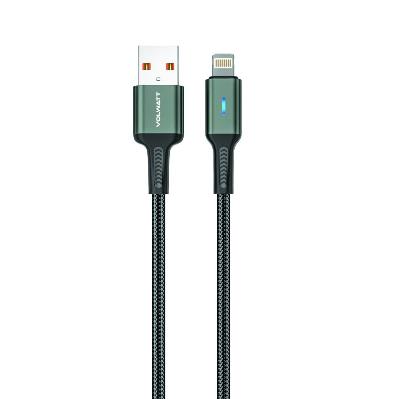 Cáp sạc siêu nhanh & truyền dữ liệu tốc độ cao Volwatt GE-B011-AL USB-A to Lightning Cabe