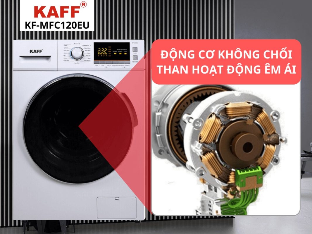 Máy giặt kết hợp sấy KAFF KF-MFC120EU 12Kg/ sấy 10Kg